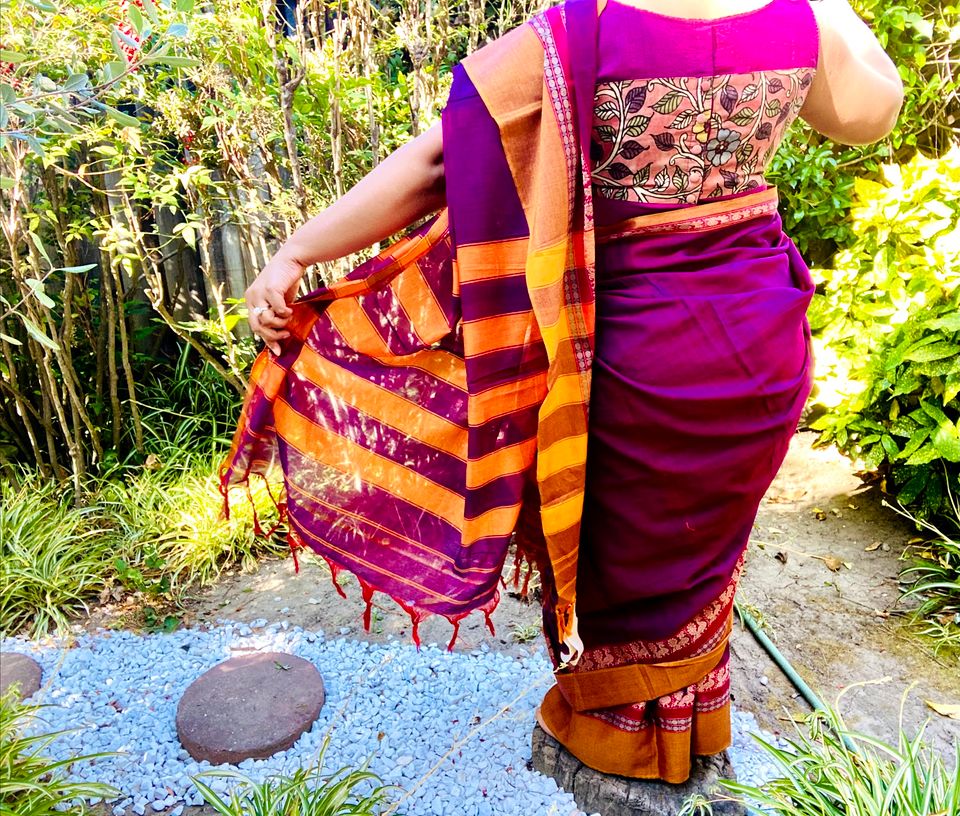 Hand painted Kalamkari Blouse - Sleeveless