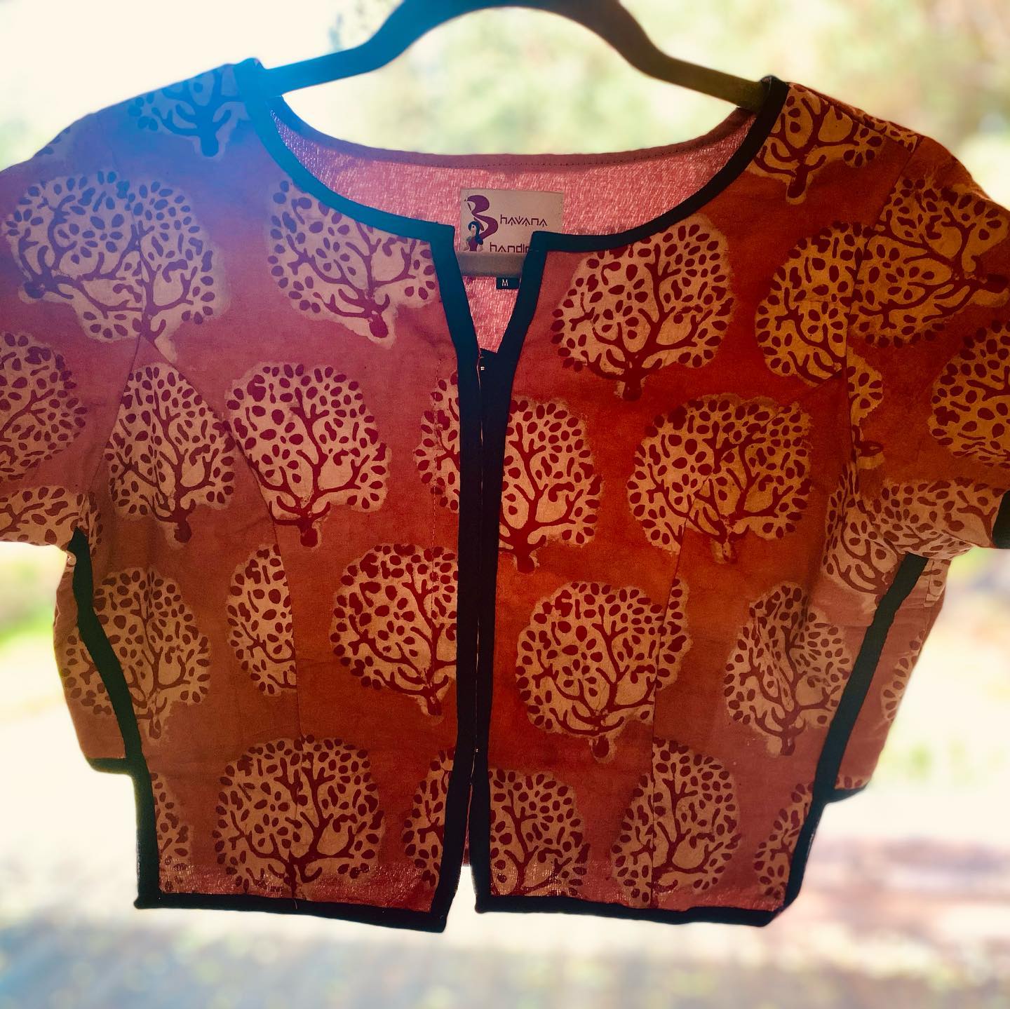 Bagru/ Dabu Hand block print Crop Top