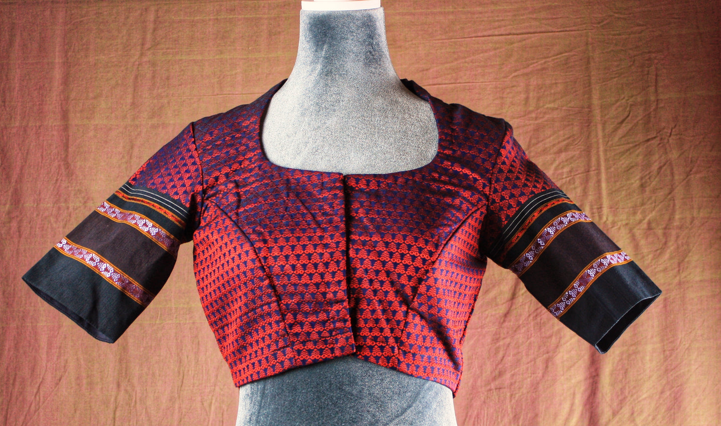 Khun Handloom High neck Blouse