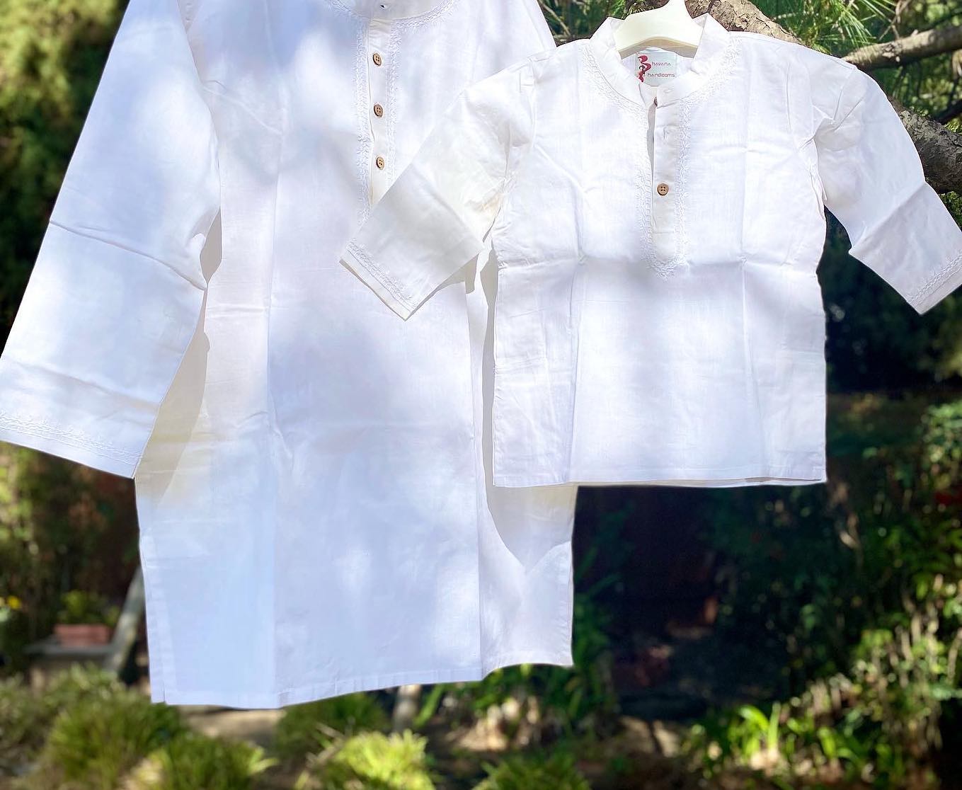 Boys White Khadi Kurta