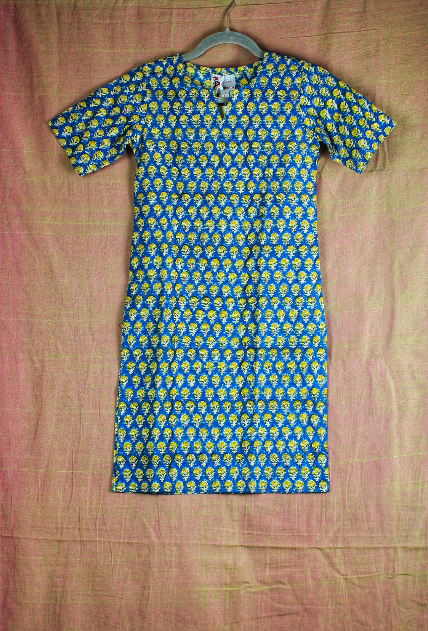 Girl's Bagru/ Dabu Hand block print Kurta