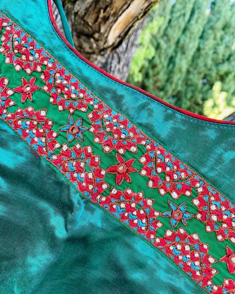 Mashru Embroidered Blouse