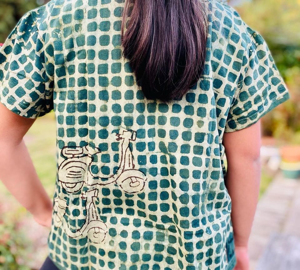 Bagru/ Dabu Hand block printed  T-shirt