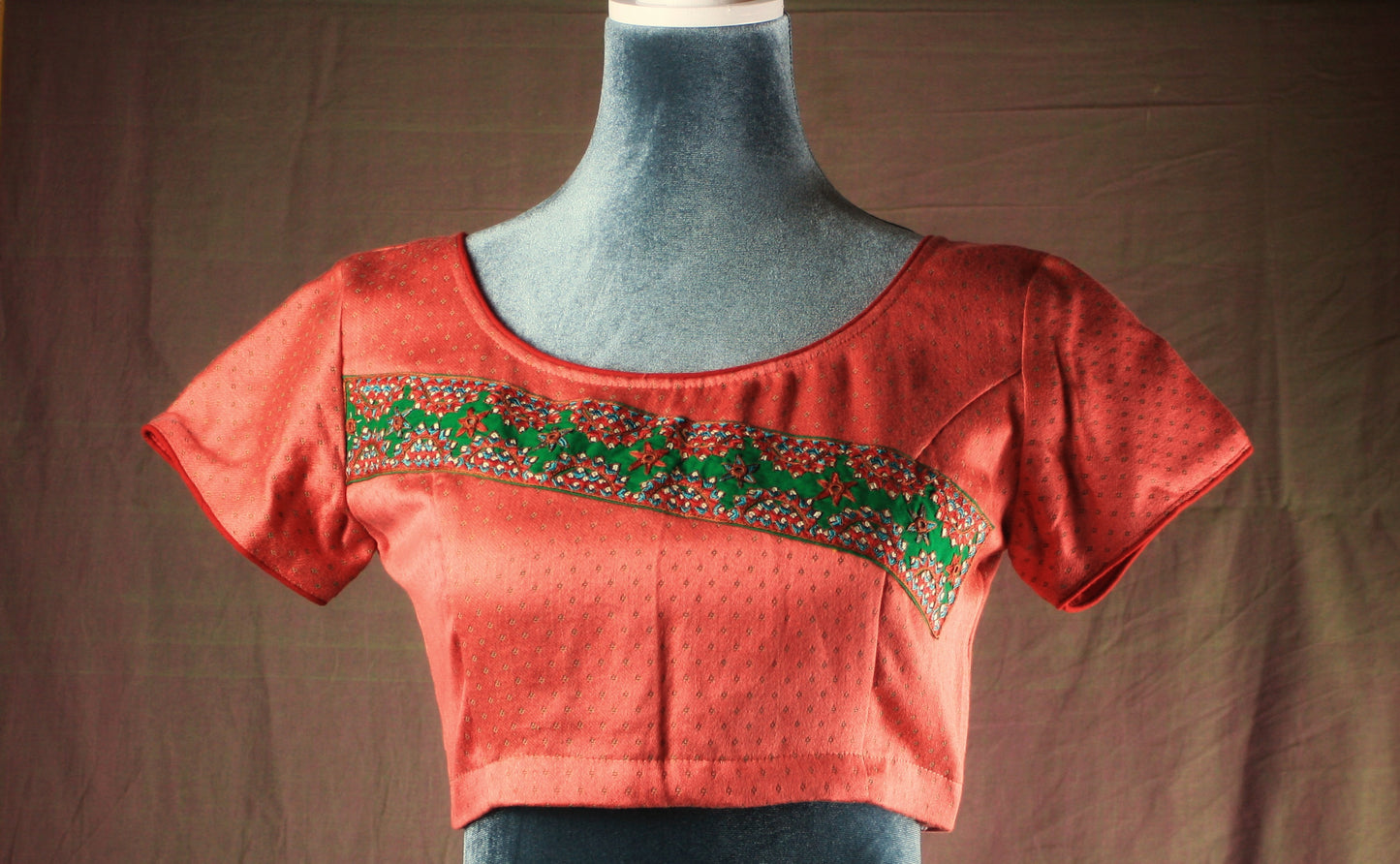 Mashru Embroidered Blouse