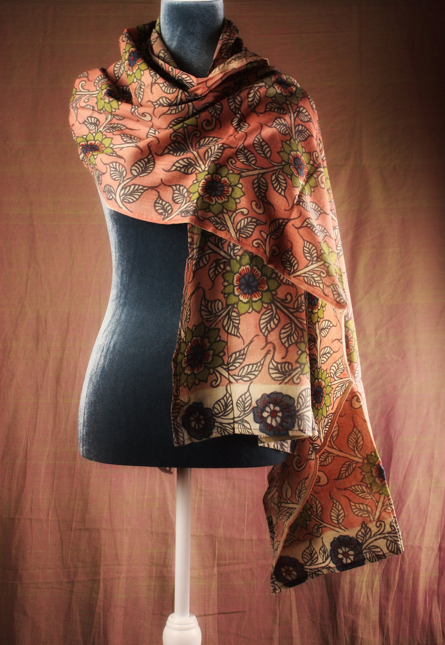 Hand painted Kalamkari Stole