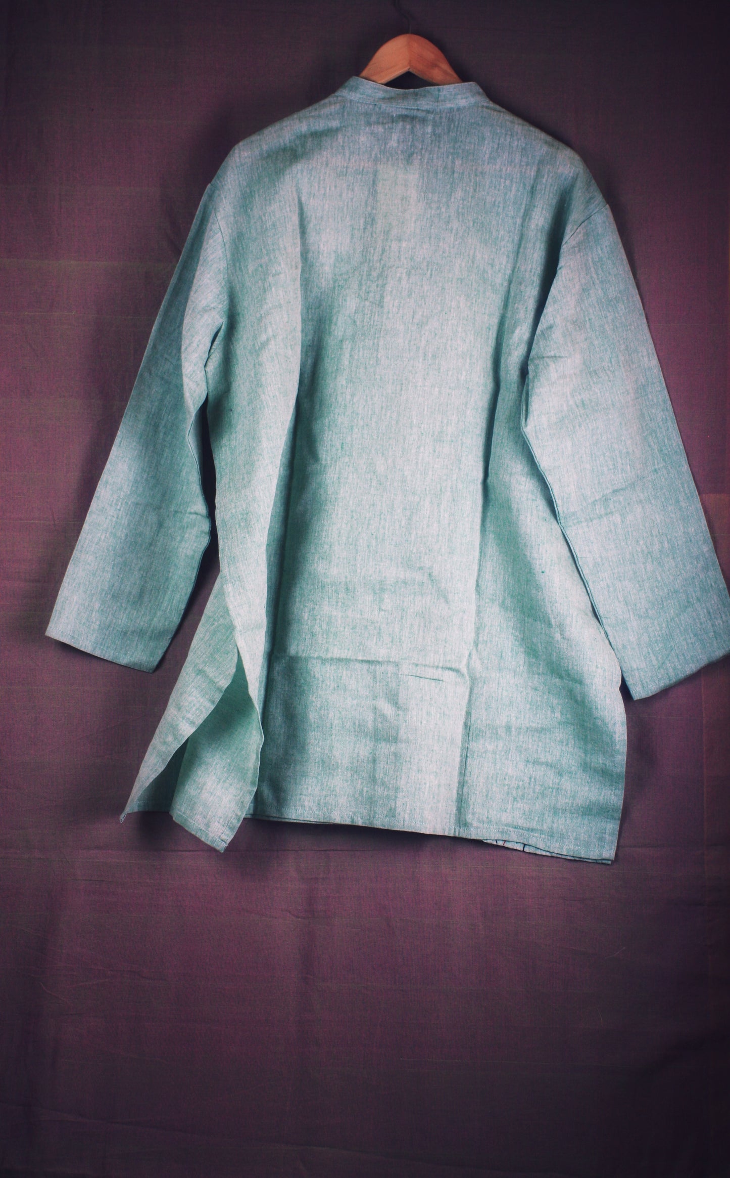 Men's Khadi Kurta - Pastel Green