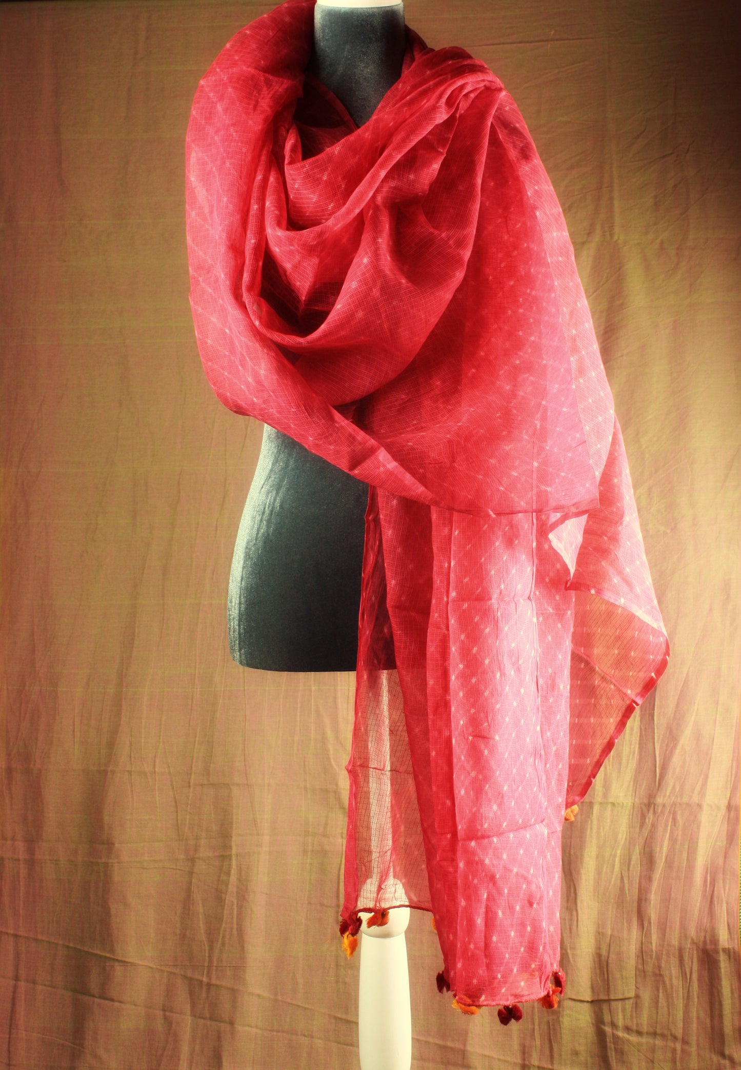 Hand crafted Leheria Tie-Dye Dupatta