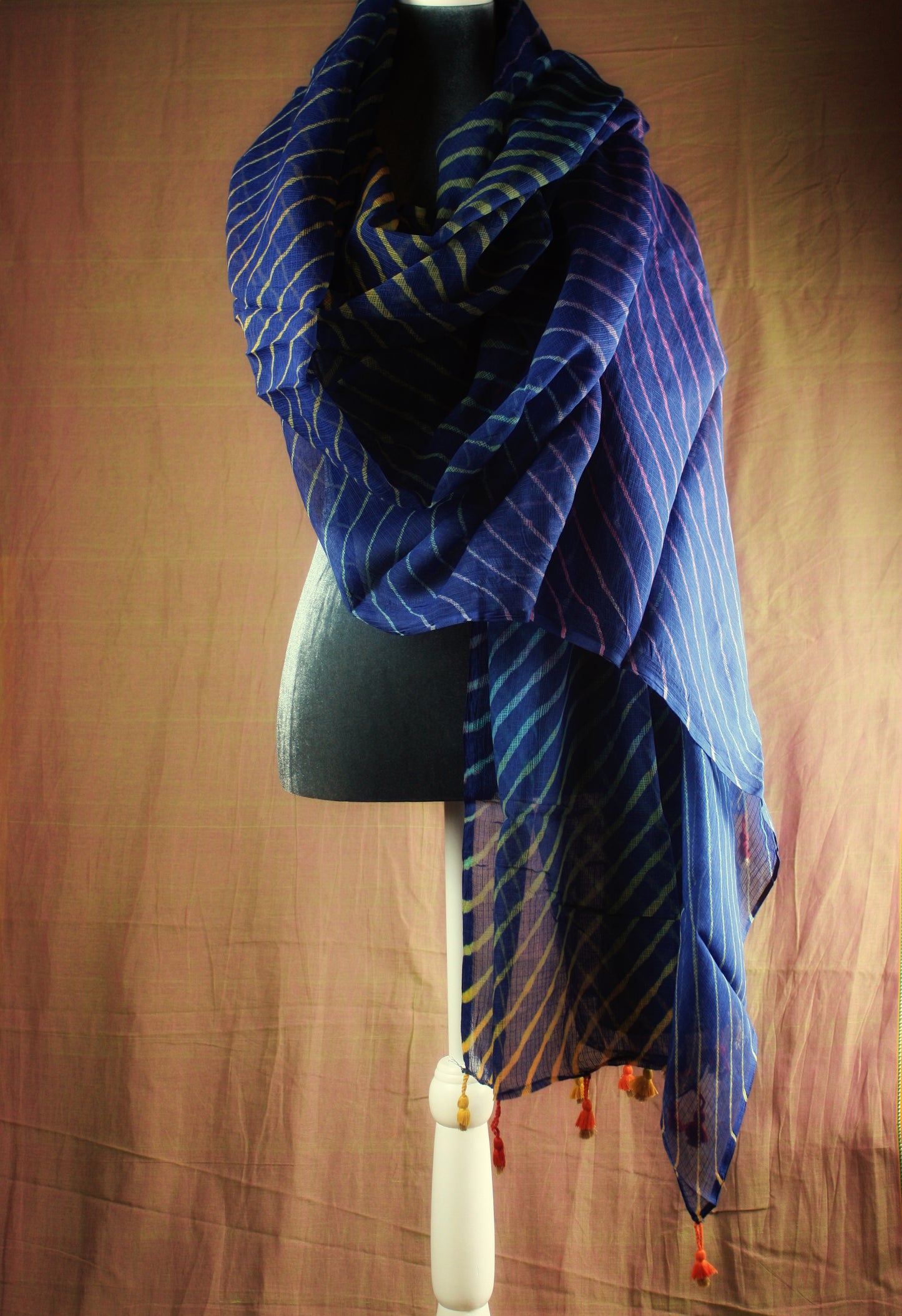 Hand crafted Leheria Tie-Dye Dupatta