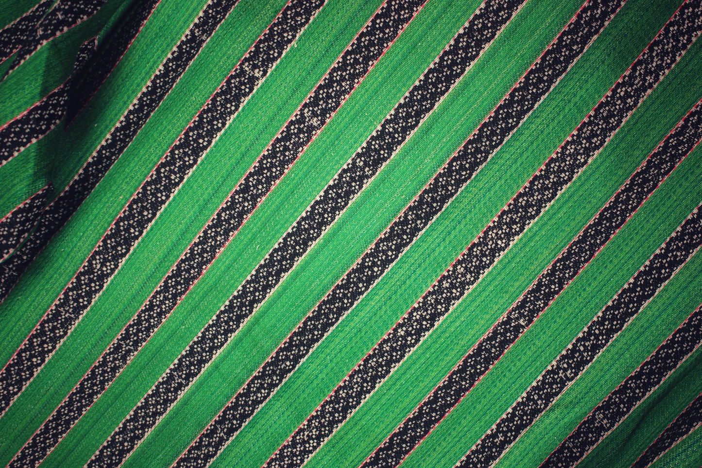 Men's Mashru Kurta - Green stripes