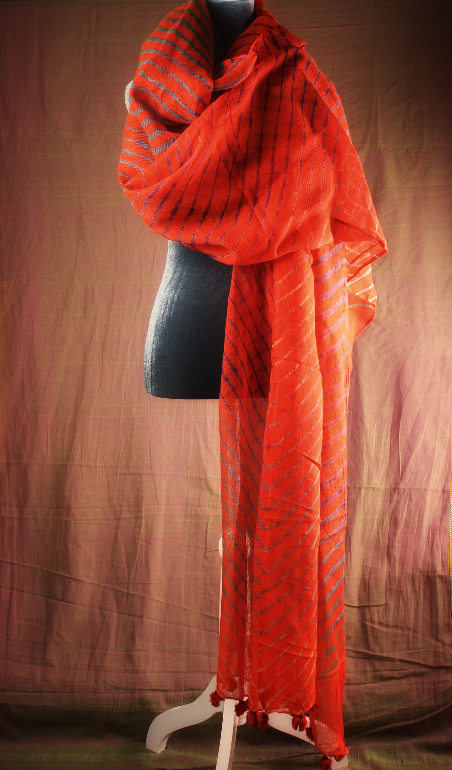 Hand crafted Leheria Tie-Dye Dupatta