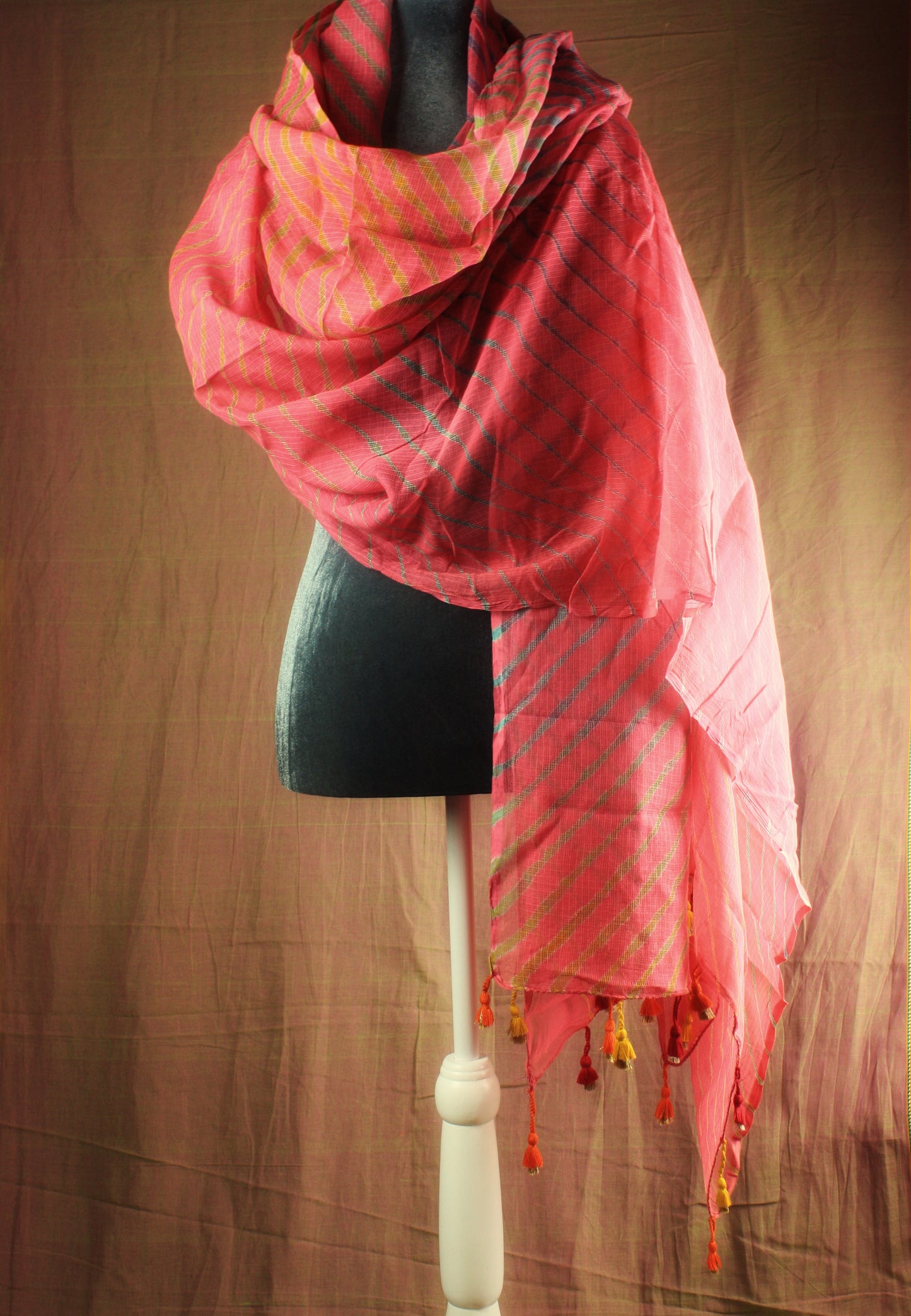 Hand crafted Leheria Tie-Dye Dupatta