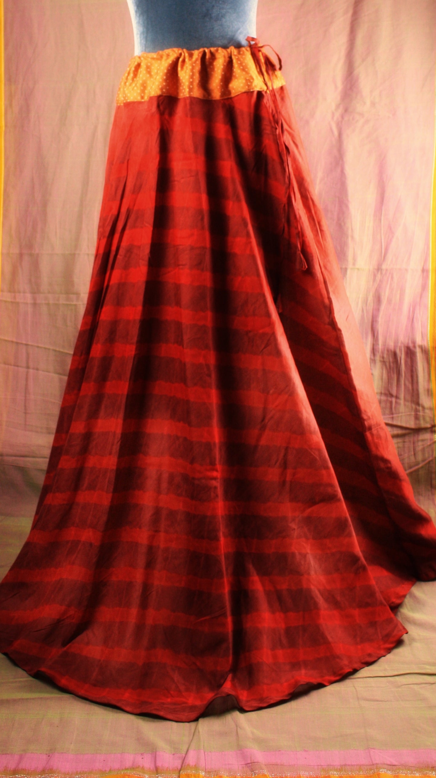 Hand crafted Leheria Tie-Dye Lehenga (full skirt)