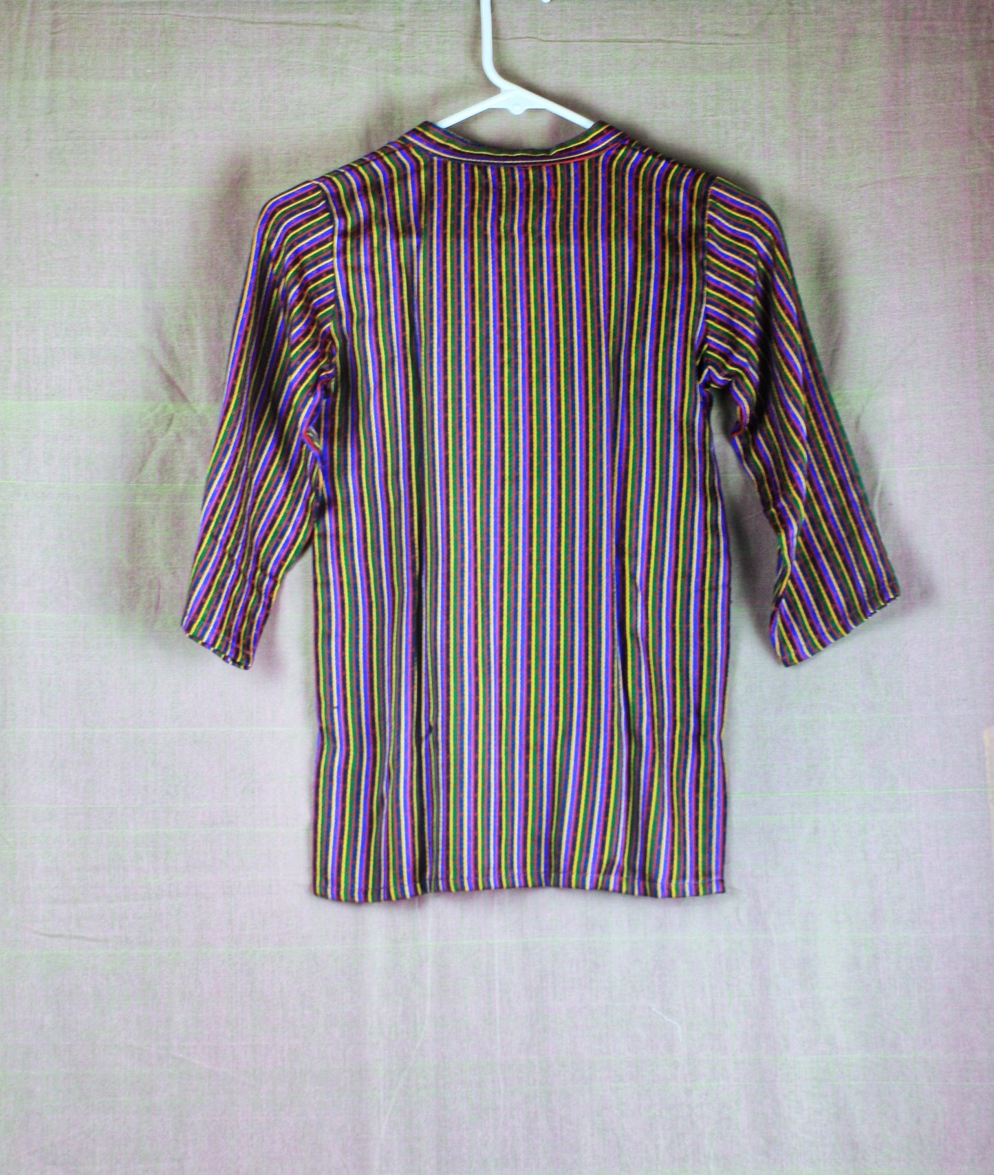 Boys Mashru Kurta -Multi-color Stripes