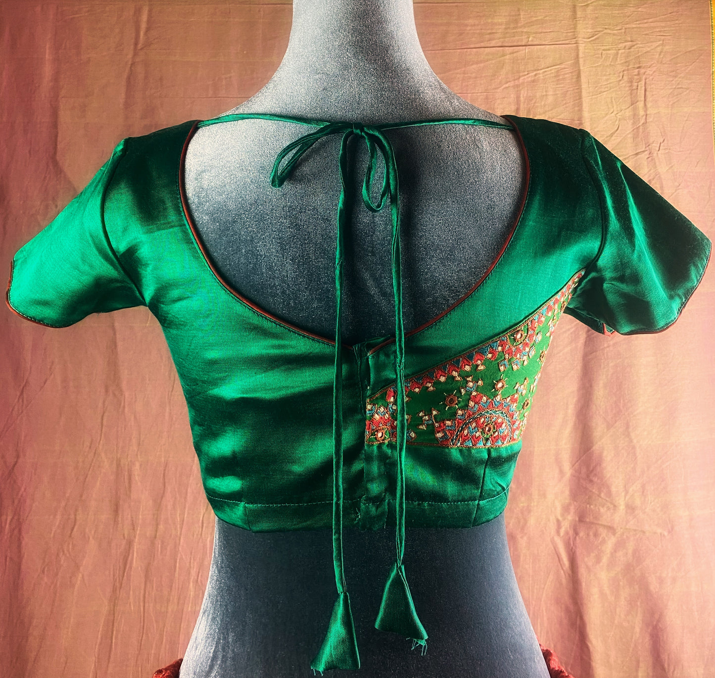 Mashru Embroidered Blouse