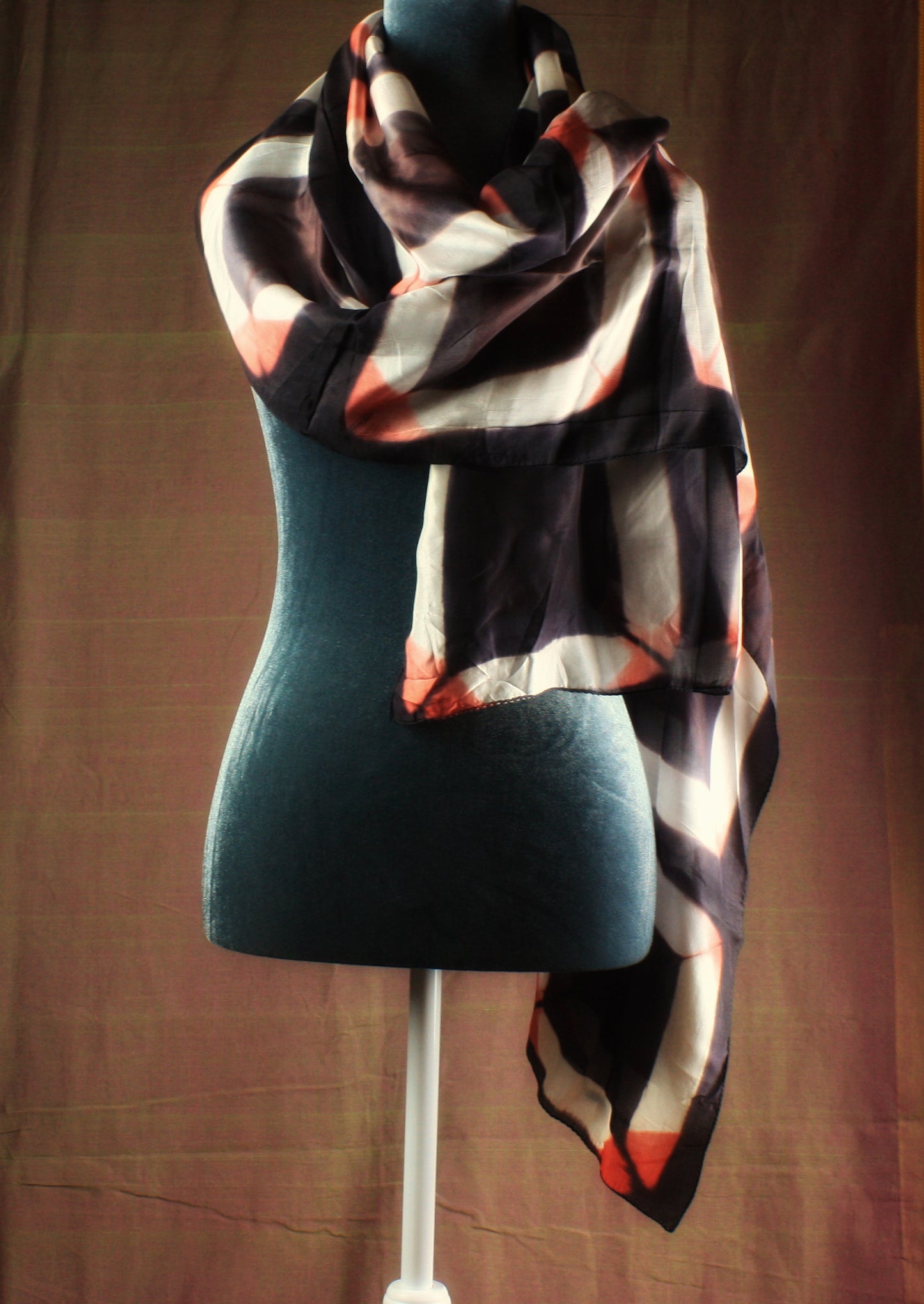 Hand crafted Shibori Silk Stole