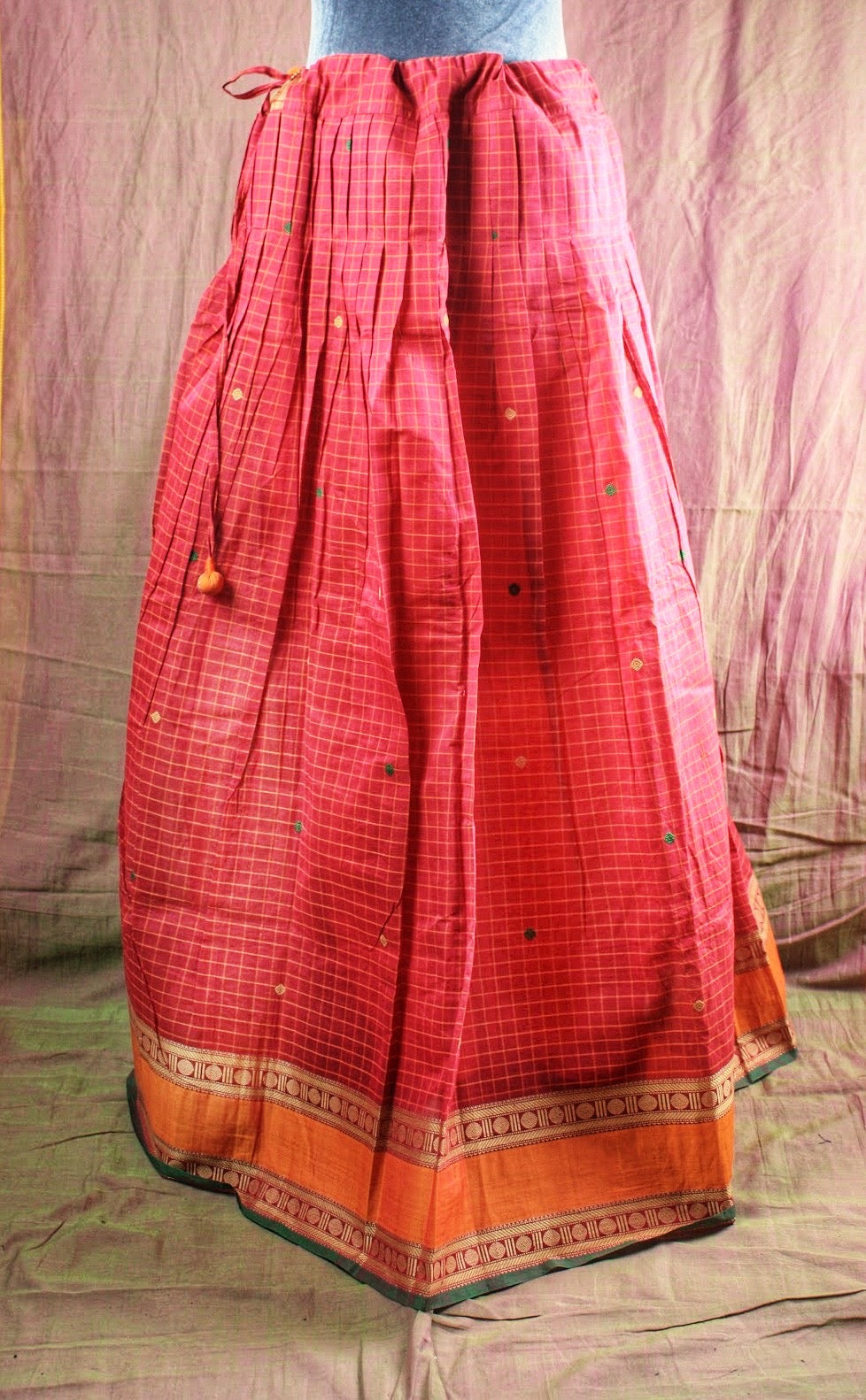 Kanjivaram Handloom Pavadai (full skirt)