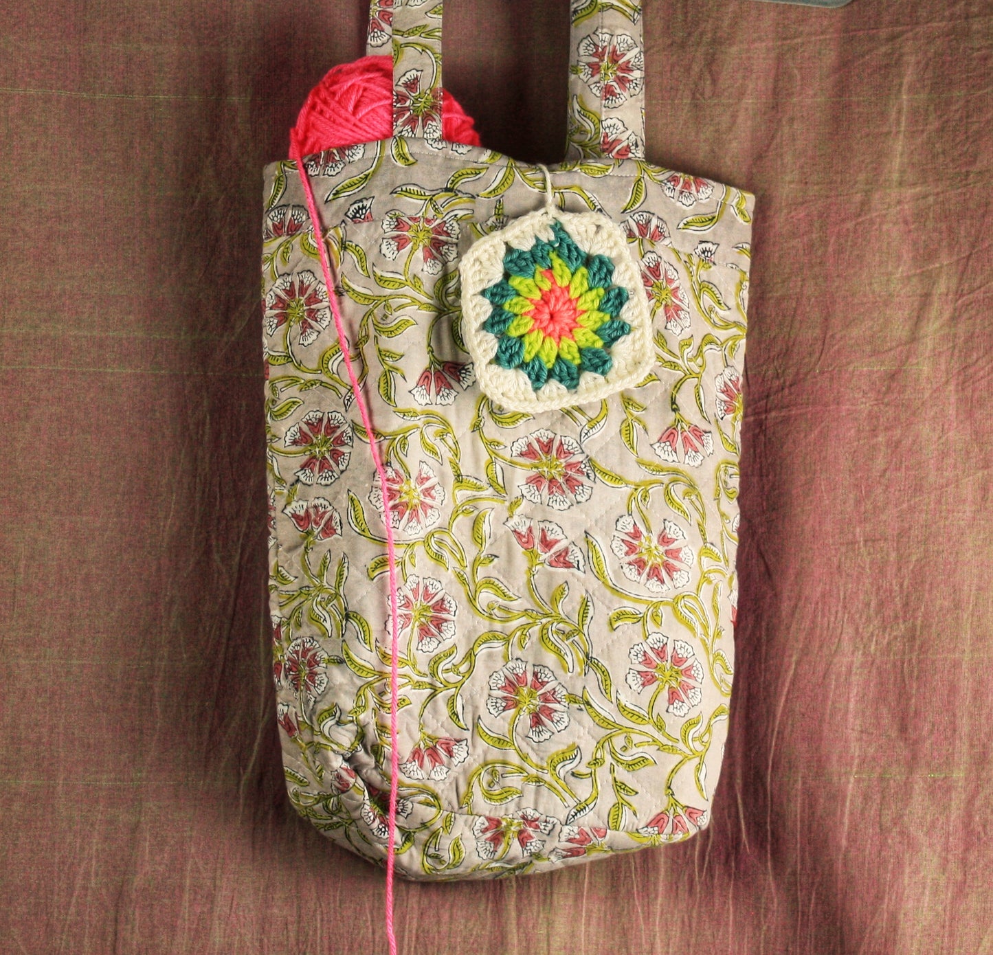 Sanganeri Hand block print Bag