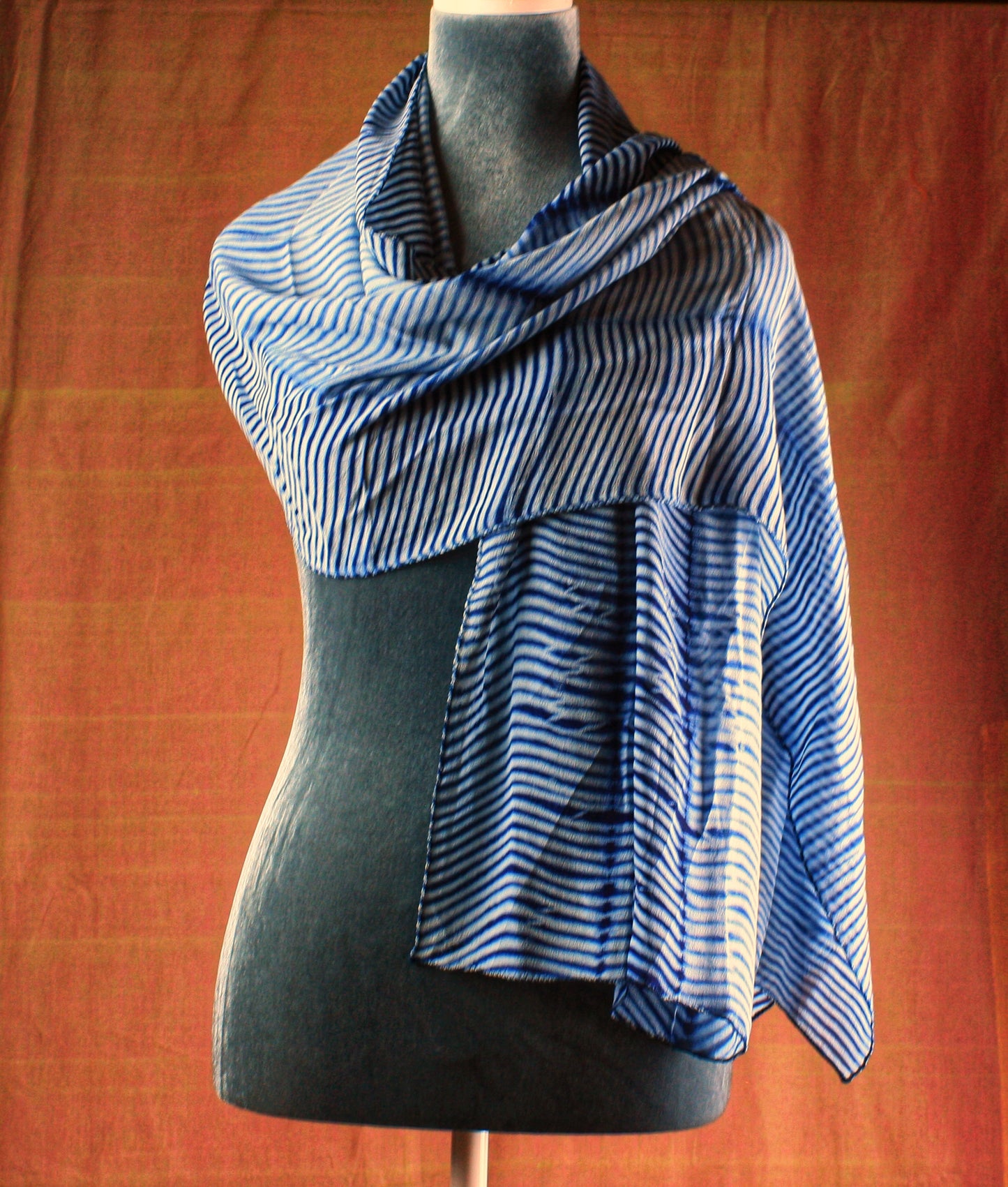 Hand crafted Shibori Silk Stole