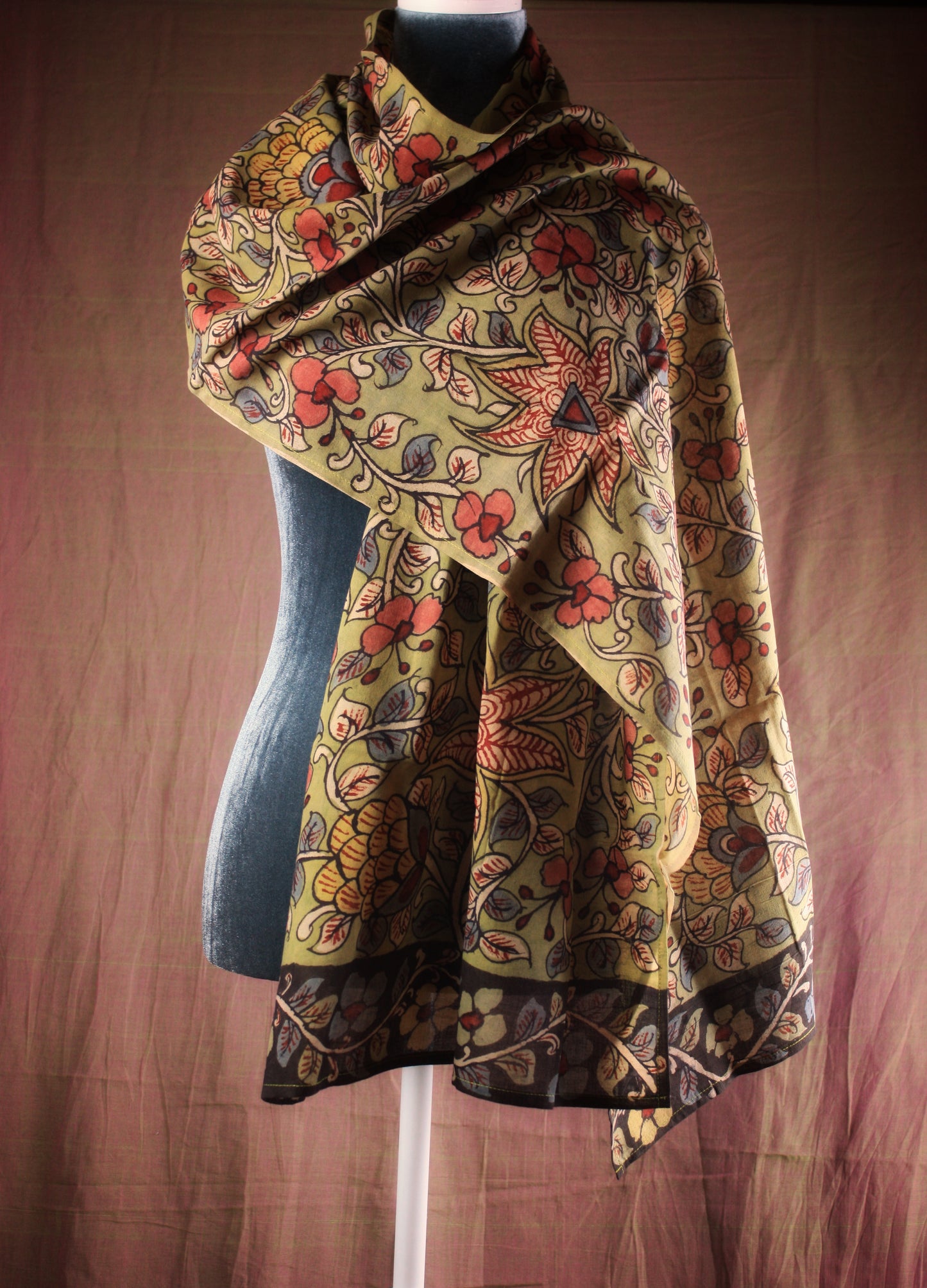 Hand painted Kalamkari Stole