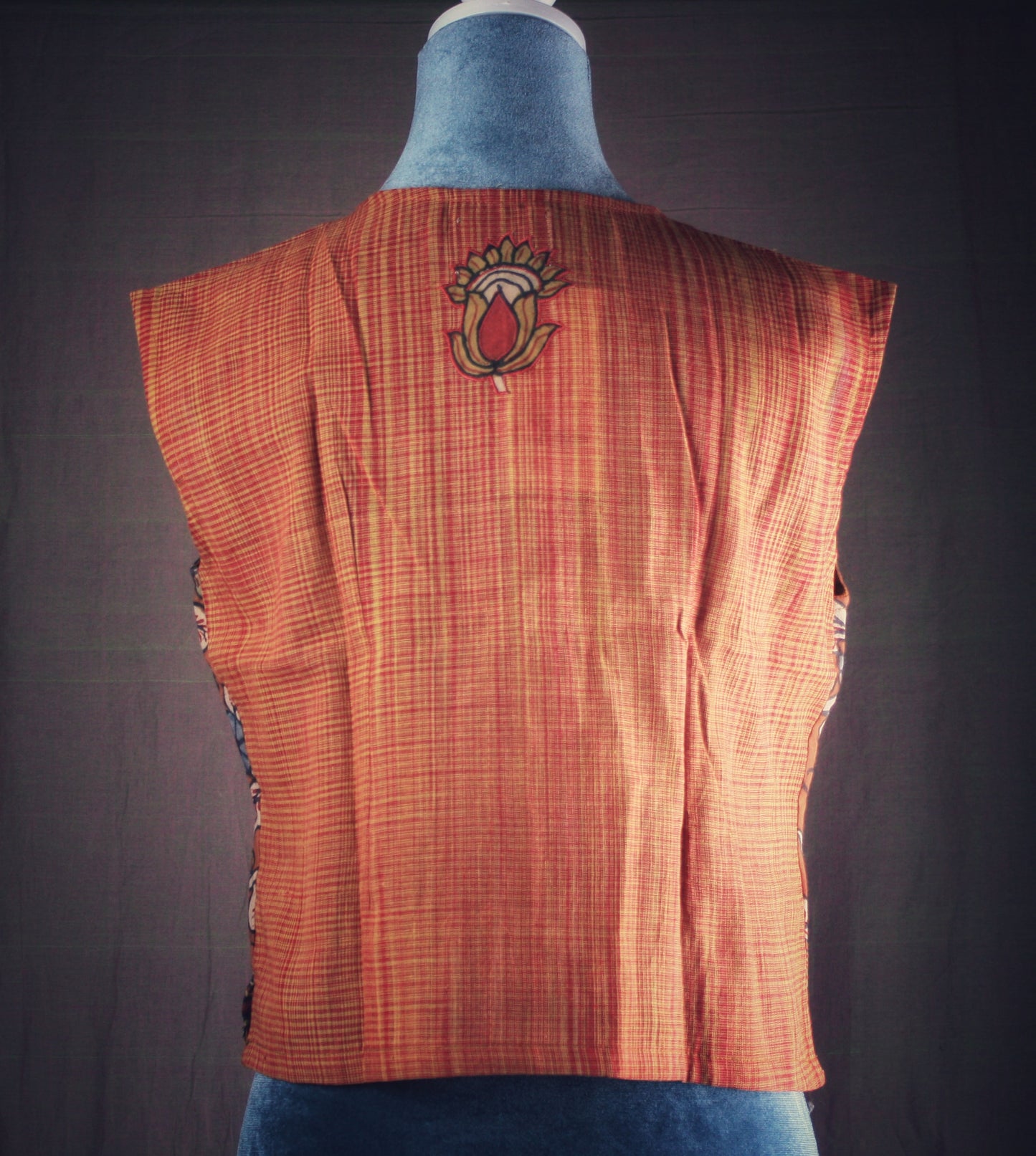 Hand Painted Kalamkari Crop top