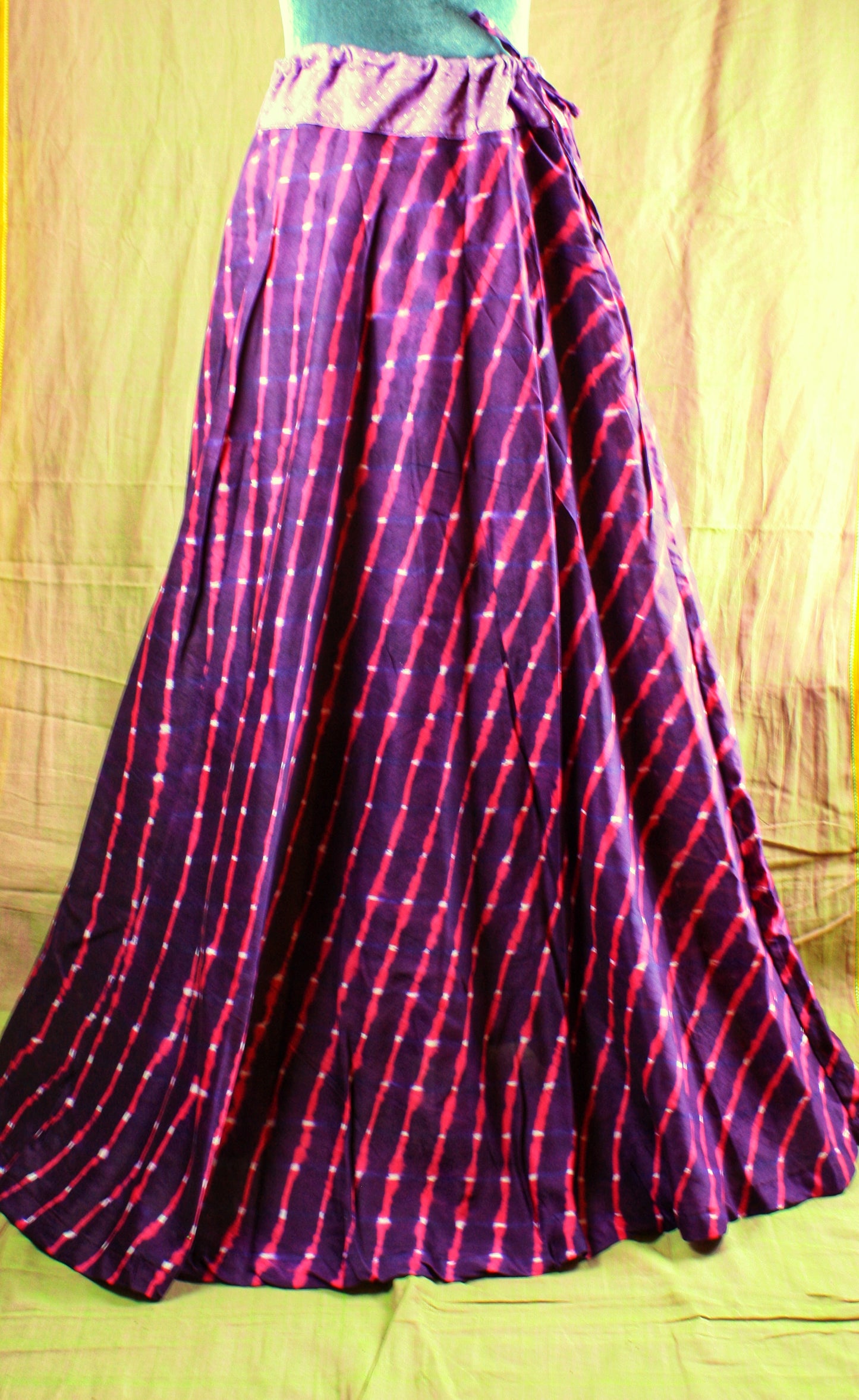 Hand crafted Leheria Tie-Dye Lehenga (full skirt)