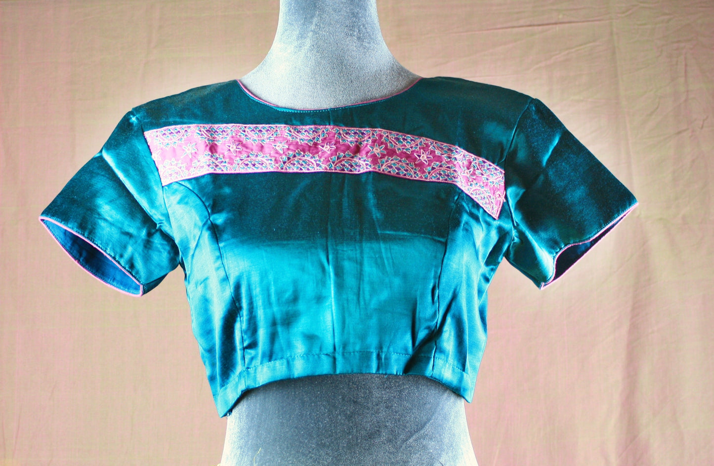 Mashru Embroidered Blouse