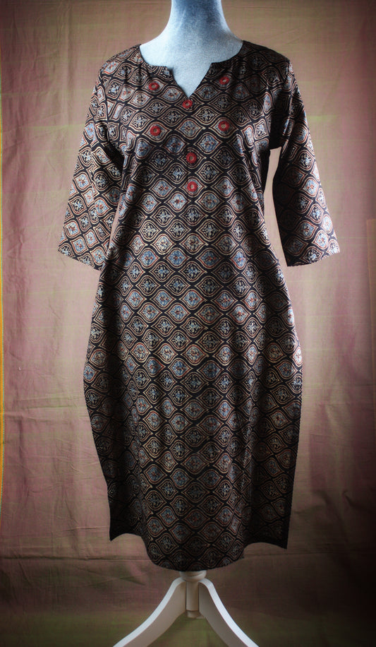 Ajrakh Hand block print Kurta