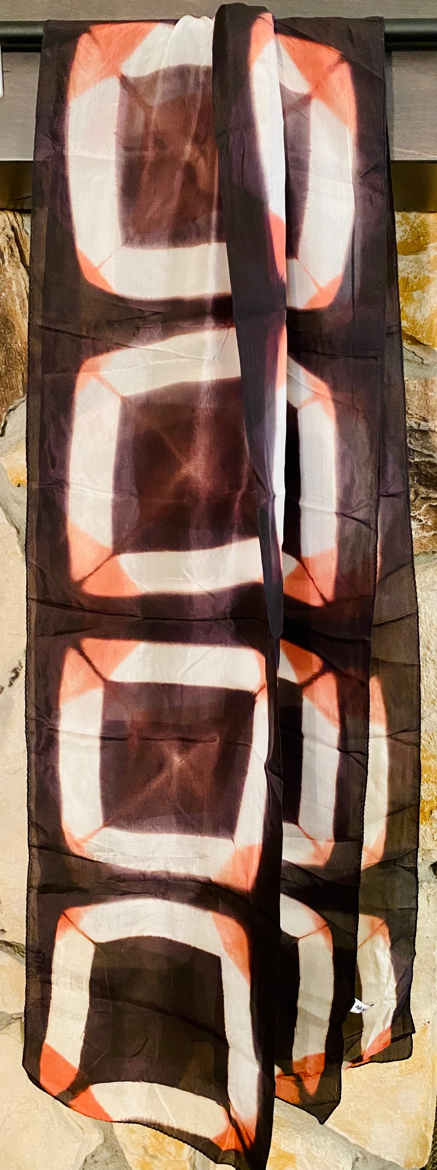 Hand crafted Shibori Silk Stole