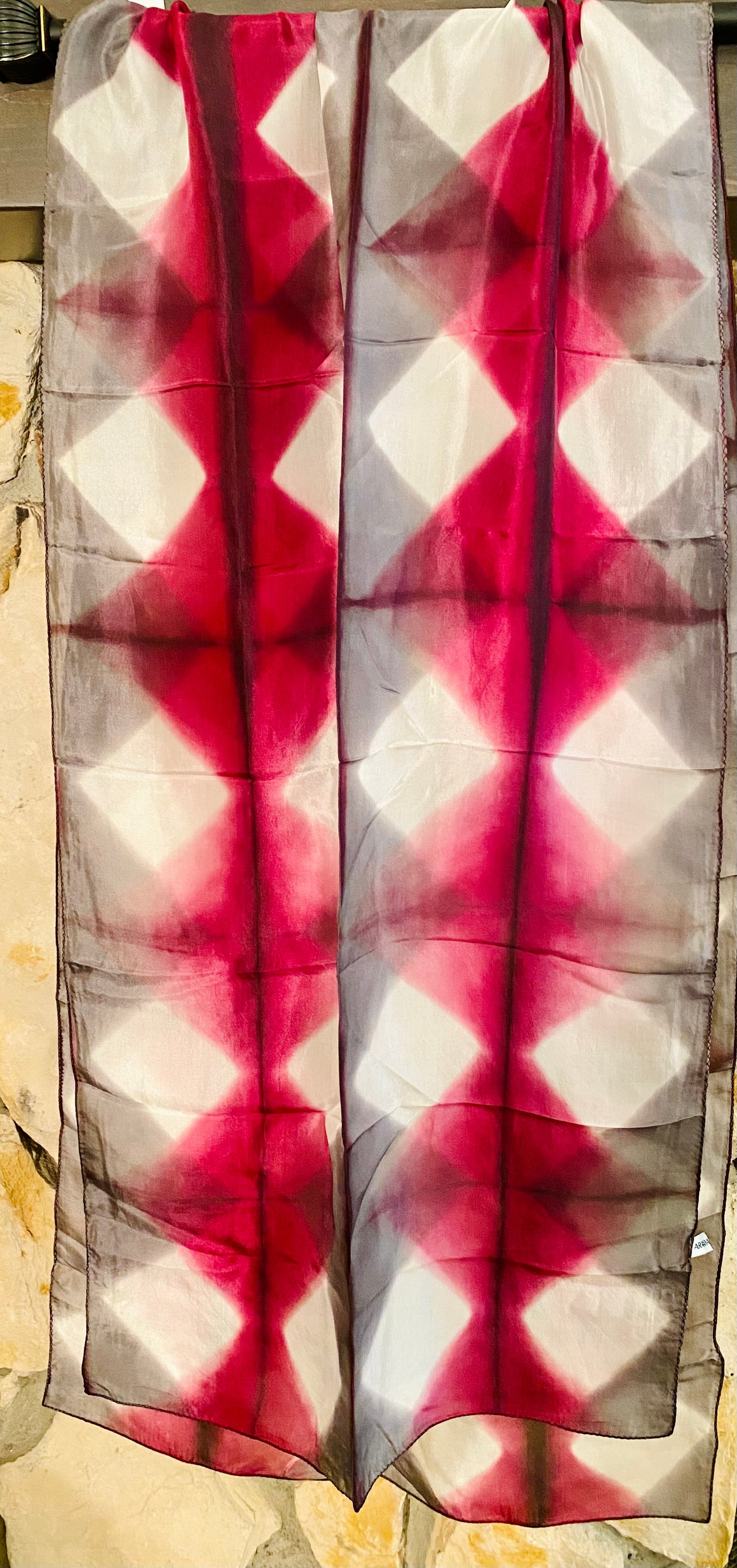 Hand crafted Shibori Silk Stole