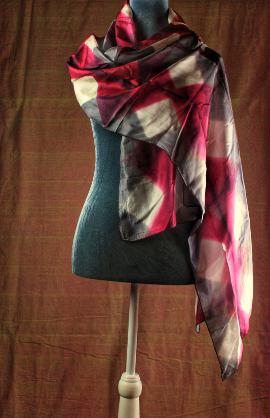 Hand crafted Shibori Silk Stole