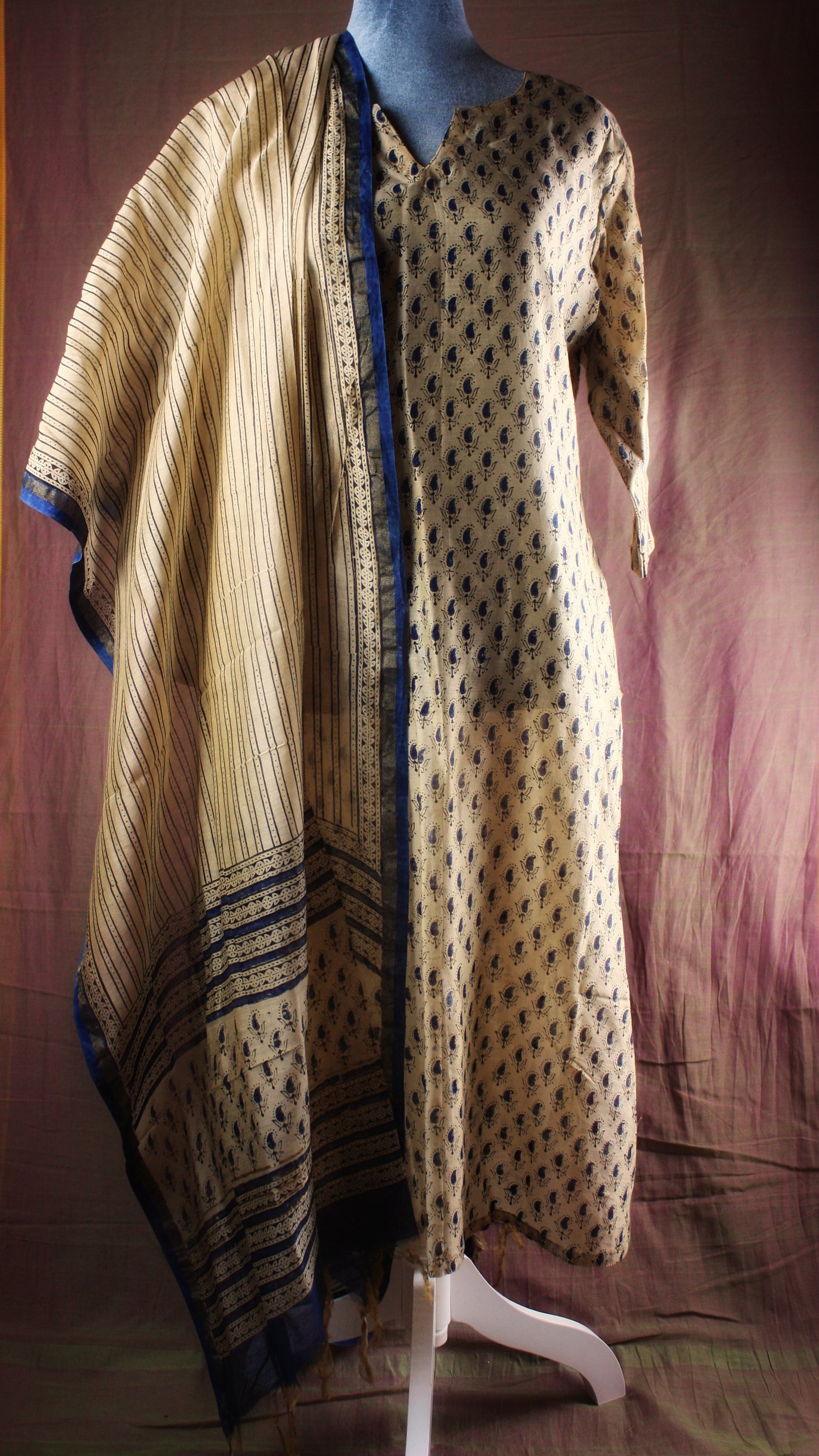 Bagru/ Dabu Hand block print Kurta Set