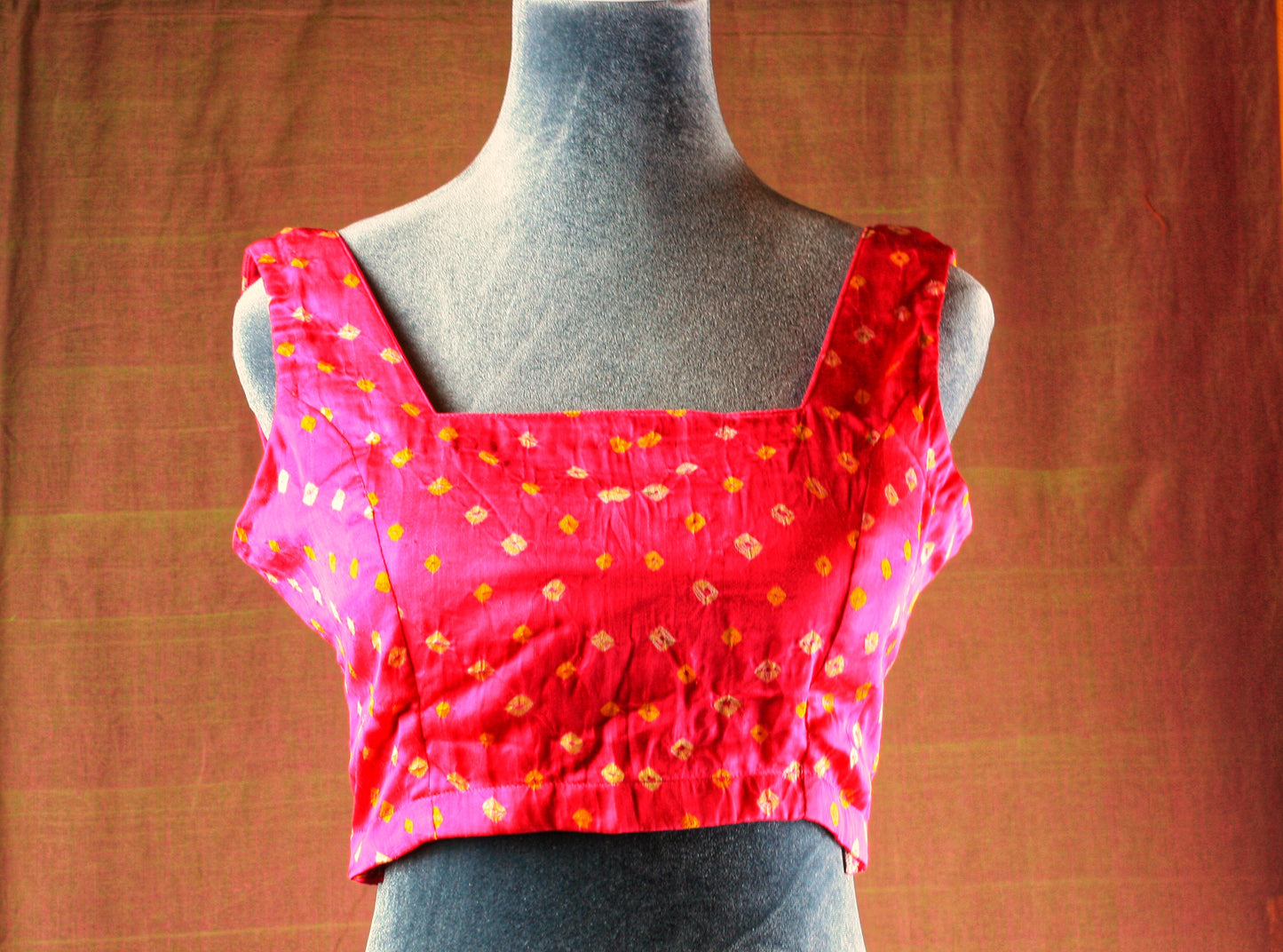 Bandhani Sleeveless Blouse