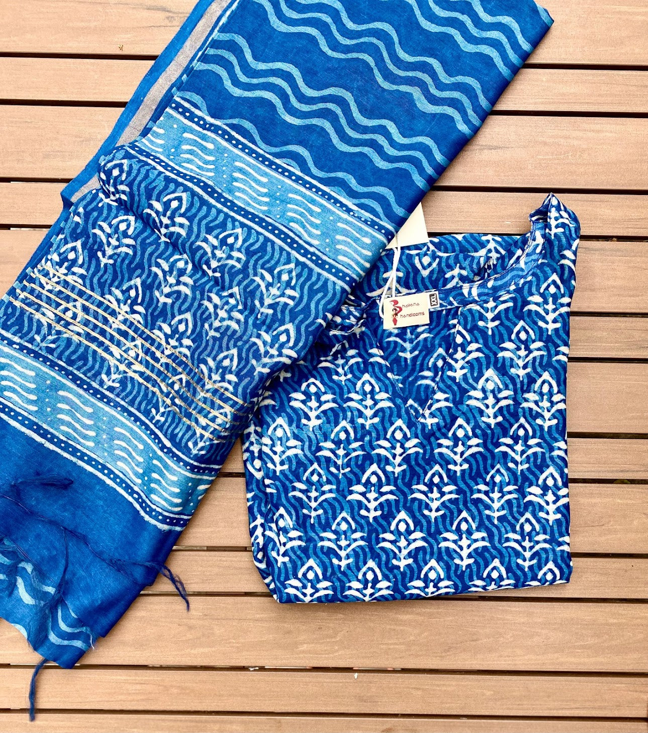 Bagru/ Dabu Hand block print Kurta Set